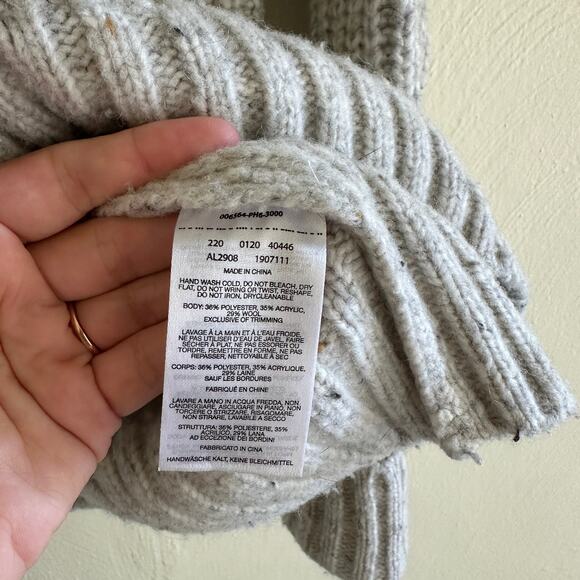 Columbia Wool Thick Knit Pine Street Oversized Sweater XS - Picture 5 of 6